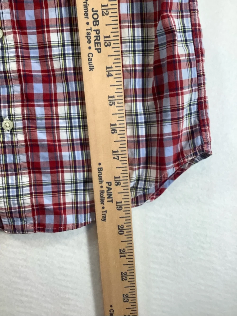 Ralph Lauren Red, White & Blue Plaid Button-Down Shirt